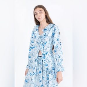 Batsheva X Laura Ashley Nia Blouse